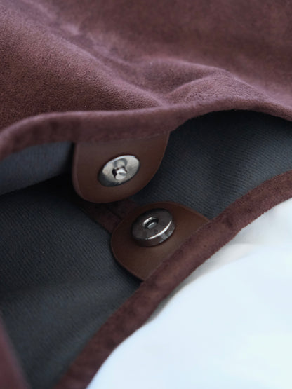 Chocolate Curved Hobo Bag